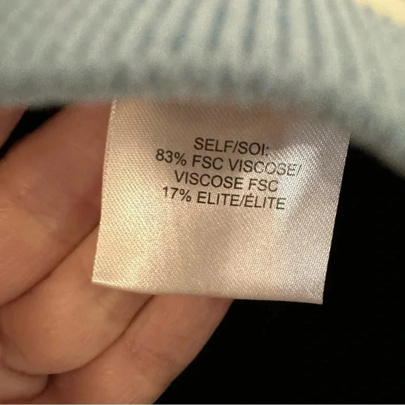 Tanya Taylor Sleeveless/Cap Sleeve Zanita Knit Black/Blue Top Size L NWT - Picture 6 of 7